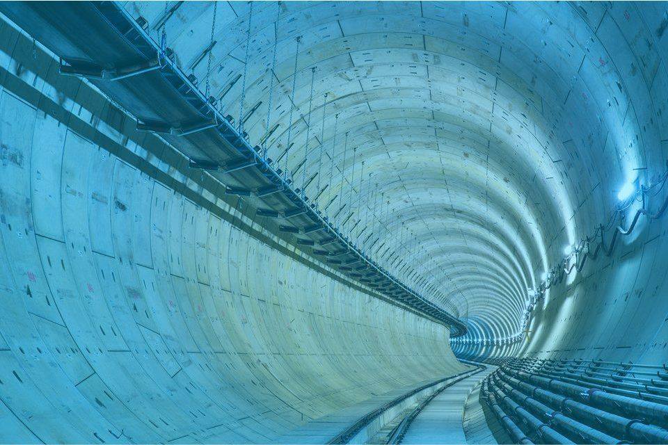 Tunel na Cor da Linha 19-Celeste