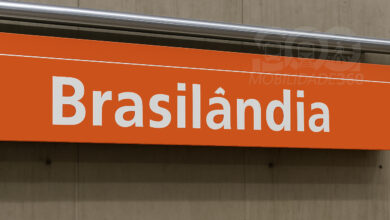 Com base na matéria sobre a Estação Brasilândia da Linha 6, aqui estão os elementos para uma imagem: